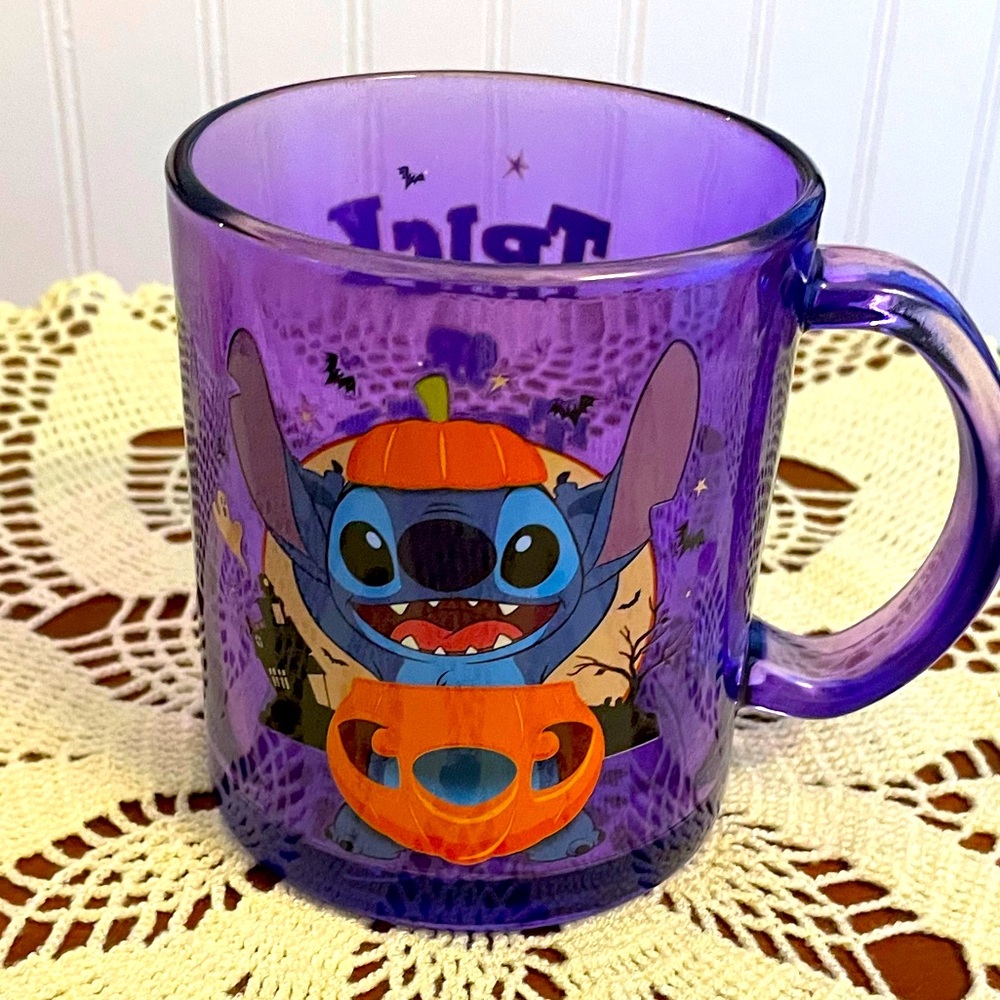 Disney glass Stitch Halloween Mug